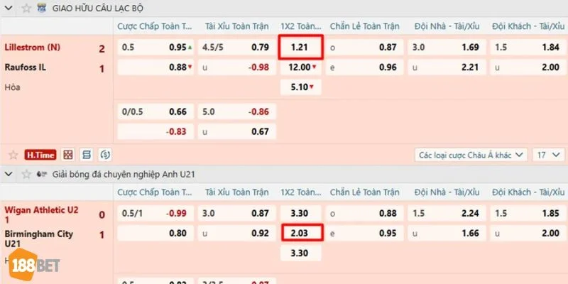 Cách Tính Tiền Cược Xiên Tiêu Chuẩn Cho Tân Thủ 188BET