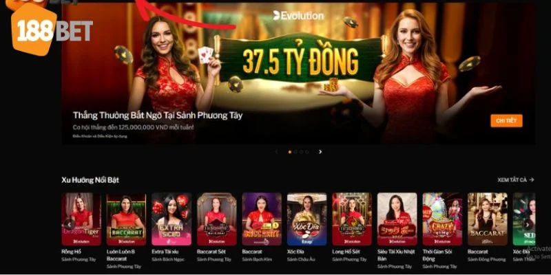 Casino Trực Tuyến 188Bet – Cược Cùng Dàn Dealer Cực HOT Sảnh casino trực tuyến 188Bet mang đến trải nghiệm cá cược hấp dẫn.